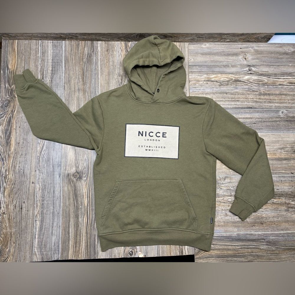 Nicce London Hoodie Green Used, Size Small